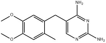 5-(4,5-二甲氧基-2-甲基苄基)-2,4-二氨嘧啶 结构式