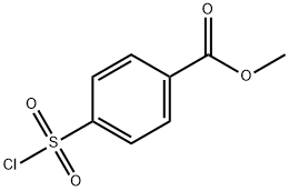 4-(氯磺酰基)苯甲酸甲酯 结构式