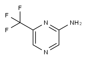 2-氨基-6-(三氟甲基)吡嗪 结构式