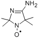 (4-AMINO-2.5-DIHYDRO-2,2,5,5-TETRAMETHYL-1H-IMIDAZOL-1-YL)OXY 结构式