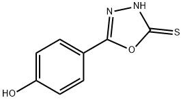 4-(5-巯基-1,3,4-恶二唑-2-基)苯酚 结构式