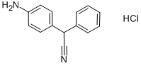 (对-氨基苯基)-(苯基)-乙腈盐酸盐 结构式