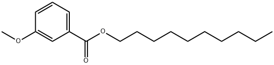 3-Methoxybenzoic acid decyl ester 结构式