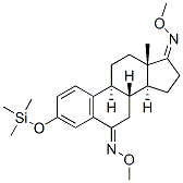3-(Trimethylsiloxy)-1,3,5(10)-estratriene-6,17-dione bis(O-methyl oxime) 结构式
