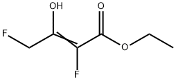 2-Butenoic  acid,  2,4-difluoro-3-hydroxy-,  ethyl  ester 结构式