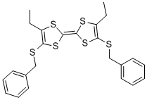 DIETHYL-BIS(BENZYLTHIO)TETRATHIAFULVALENE 结构式