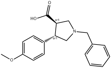 1-BENZYL-4-(4-METHOXY-PHENYL)-PYRROLIDINE-3-CARBOXYLIC ACID HYDROCHLORIDE