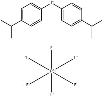 双(4-异丙基苯基)碘六氟磷酸盐 结构式