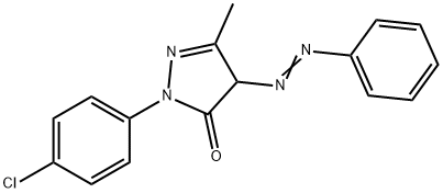 2-(4-Chlorophenyl)-2,4-dihydro-5-methyl-4-(phenylazo)-3H-pyrazol-3-one 结构式