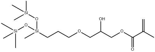 (3-甲基丙烯酰氧基-2-羟基丙氧基)丙基双(三甲基硅氧基)甲基 结构式