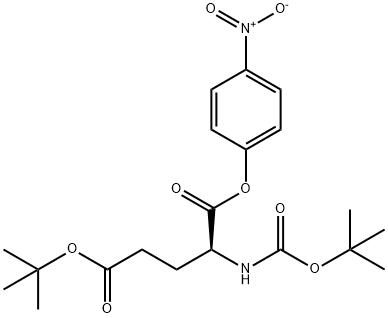 N-(叔丁氧羰基)-L-谷氨酸 5-(叔丁基) 1-(4-硝基苯基)酯 结构式