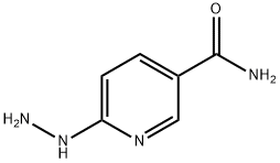 3-Pyridinecarboxamide,  6-hydrazinyl- 结构式