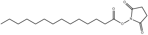 N-琥珀酰亚胺基豆蔻酸 结构式