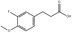 3-氟-4-甲氧基苯丙酸 结构式