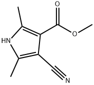 METHYL 4-CYANO-2,5-DIMETHYLPYRROLE-3-CARBOXYLATE 结构式