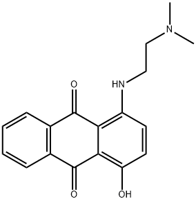 4-(2-dimethylaminoethylamino)-1-hydroxy-anthracene-9,10-dione 结构式