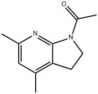 1H-Pyrrolo[2,3-b]pyridine,  1-acetyl-2,3-dihydro-4,6-dimethyl-  (9CI) 结构式