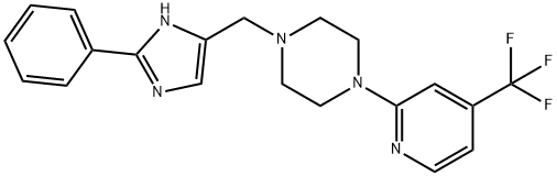 PIPERAZINE, 1-[(2-PHENYL-1H-IMIDAZOL-4-YL)METHYL]-4-[4-(TRIFLUOROMETHYL)-2-PYRIDINYL]- 结构式