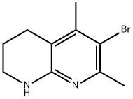 6-BROMO-5,7-DIMETHYL-1,2,3,4-TETRAHYDRO-1,8-NAPHTHYRIDINE 结构式