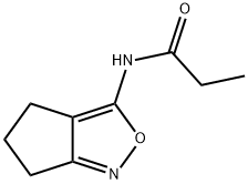 Propanamide,  N-(5,6-dihydro-4H-cyclopent[c]isoxazol-3-yl)- 结构式