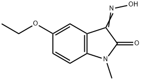 1H-Indole-2,3-dione,5-ethoxy-1-methyl-,3-oxime(9CI) 结构式