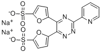 3-(2-吡啶基)-5,6-双(5-硫代-2-呋喃基)-1,2,4-三嗪二钠盐水合物 结构式