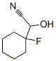 Cyclohexaneacetonitrile,  1-fluoro--alpha--hydroxy- 结构式
