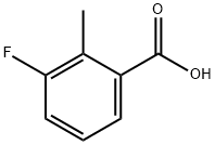 3-氟-2-甲基苯甲酸 结构式