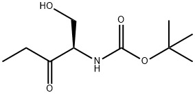 Carbamic acid, [(1R)-1-(hydroxymethyl)-2-oxobutyl]-, 1,1-dimethylethyl ester 结构式