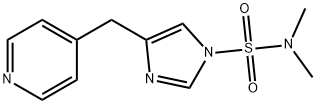 1H-Imidazole-1-sulfonamide,  N,N-dimethyl-4-(4-pyridinylmethyl)- 结构式