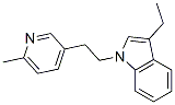 3-Ethyl-1-[2-(6-methylpyridin-3-yl)ethyl]-1H-indole 结构式