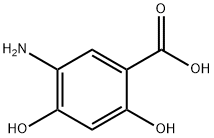 5-氨基-2,4-二羟基苯甲酸 结构式