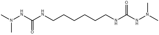 1,6-六亚甲基-双(N,N-二甲基氨基脲) 结构式