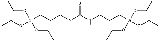 N,N'-双(3-三乙氧基甲硅烷基丙基)硫脲 结构式