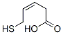 (Z)-5-Mercapto-3-pentenoic acid 结构式