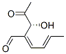 (2E,4E)-2-[(R)-1-Hydroxy-2-oxopropyl]-2,4-hexadienal 结构式