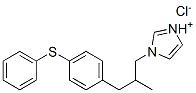 1-[2-methyl-3-[4-(phenylthio)phenyl]propyl]-1H-imidazolium chloride 结构式