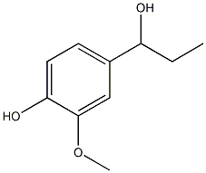 4-(1-羟丙基)-2-甲氧基苯酚 结构式