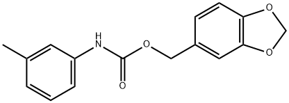 Carbanilic acid, m-methyl-, piperonyl ester (7CI, 8CI) 结构式