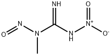1-甲基-3-硝基-1-亚硝基胍 结构式