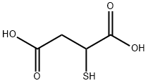 巯基丁二酸 结构式