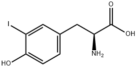 3-碘-L-酪氨酸 结构式