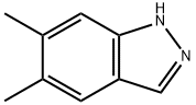 5,6 - 二甲基-1H-吲唑 结构式