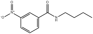 N-丁基-3-硝基苯甲酰胺 结构式