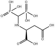 N-(diphosphonomethyl)-L-aspartic acid 结构式