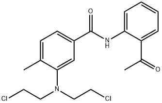 2'-Acetyl-3-[bis(2-chloroethyl)amino]-4-methylbenzanilide 结构式