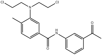 3'-Acetyl-3-[bis(2-chloroethyl)amino]-4-methylbenzanilide 结构式