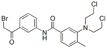 3-[Bis(2-chloroethyl)amino]-3'-(bromoacetyl)-4-methylbenzanilide 结构式
