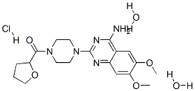 盐酸特拉唑嗪(二水合物) 结构式