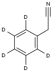 苄腈-2,3,4,5,6-D5 结构式